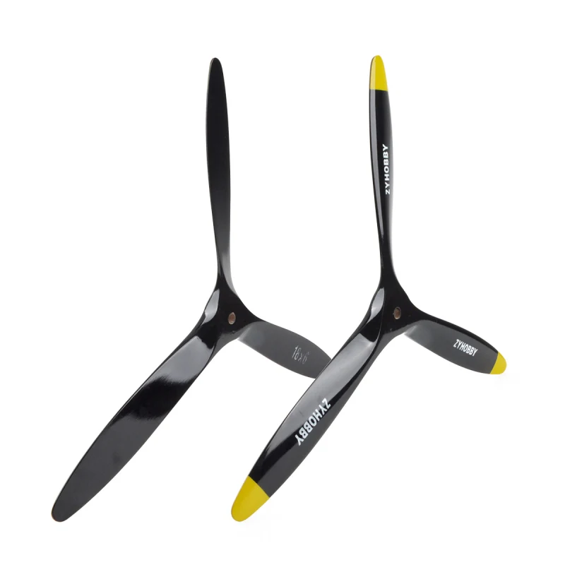 ZYHOBBY 18*06inch Wooden propeller Three-bladed propellers Positive thrust propeller Suitable for oil-powered aircraft