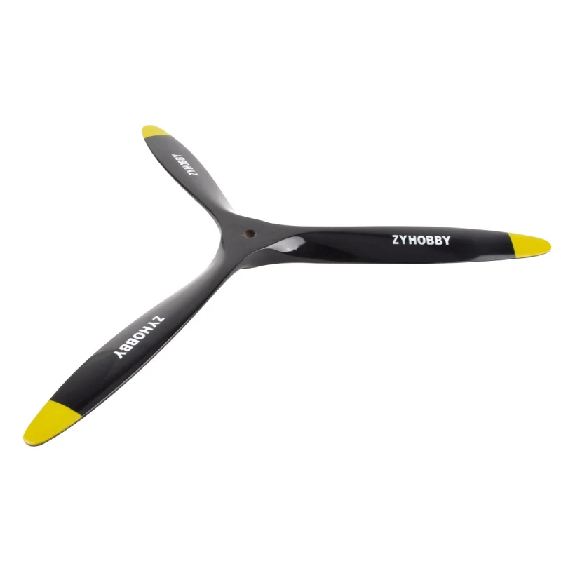 ZYHOBBY 18*06inch Wooden propeller Three-bladed propellers Positive thrust propeller Suitable for oil-powered aircraft