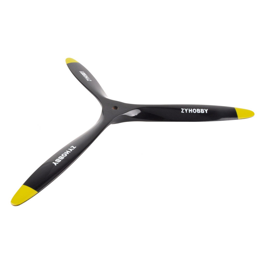 ZYHOBBY 18*06inch Wooden propeller Three-bladed propellers Positive thrust propeller Suitable for oil-powered aircraft