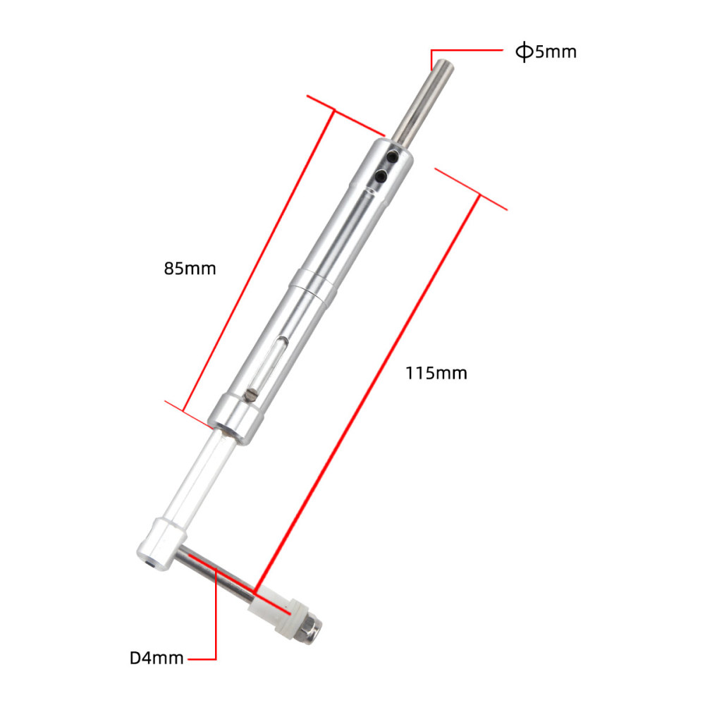 Anti-Vibration Landing Gears Aluminum Shock Absorbing Leg For Class 40-60 Airplane Model SZ002-10004 