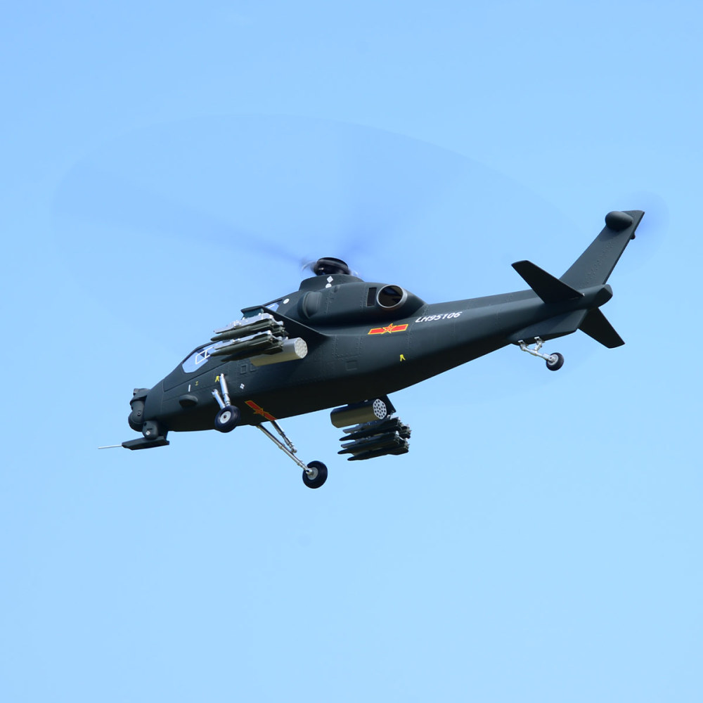 RC Helicopter 470 Size 2-Blade CAIC Z-10 Attack Helicopter Fiery Thunderbol Remote Control Helicopter Scale Aircraft Model