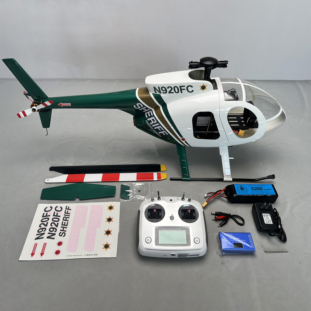 Roban 470size MD-500E Bird Heilcopter RC Heilcopter GPS Mode X2 Flight Control System LED Lighting System RTF Version