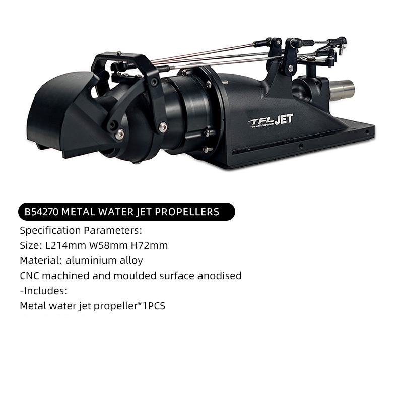 Metal Water Jet Propellers Jet Pump Water Jet Drive Boat Remote Control Ship Model Modification(Servo not included)