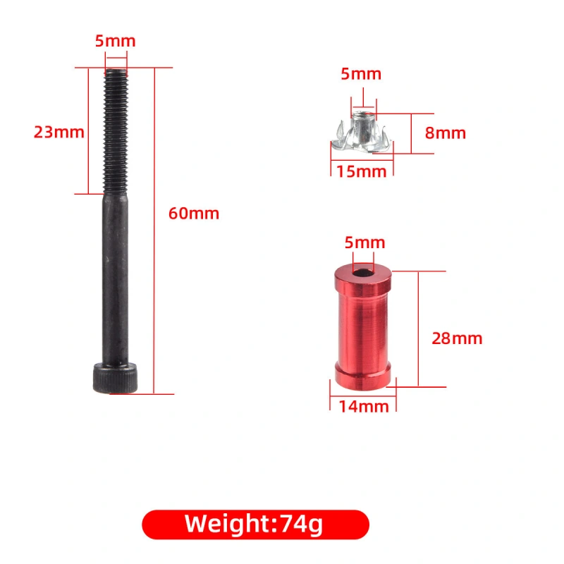 Six Star 6STARHOBBY M5*L28/L22/L17/L65mm Engine Mount/Foot Post for Gasoline Engines