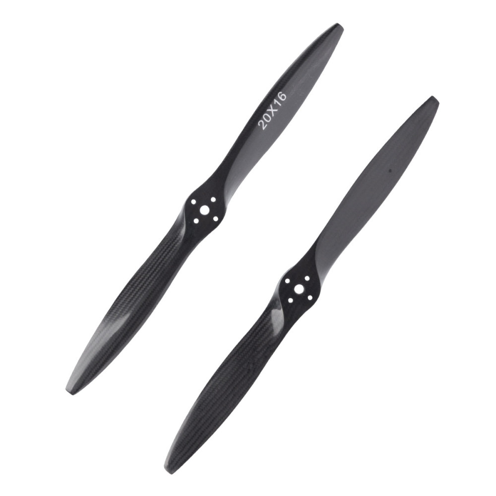 Propeller Carbon Fiber Propeller Black 20*16 inch For DLE55/55RA/60/61 Engine
