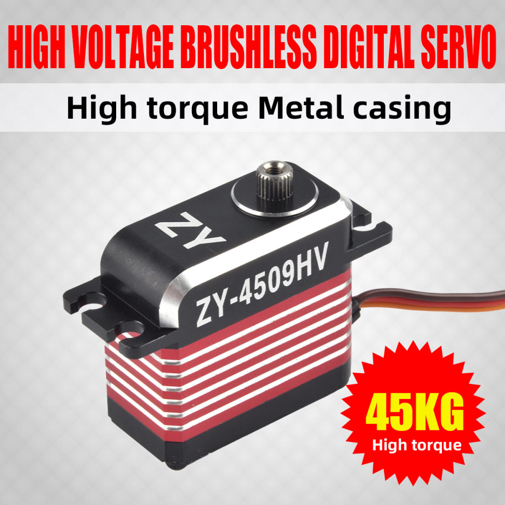 ZY Servo ZY-4509HV 45KG High Voltage Brushless Digital Servo High Torque Metal Casing