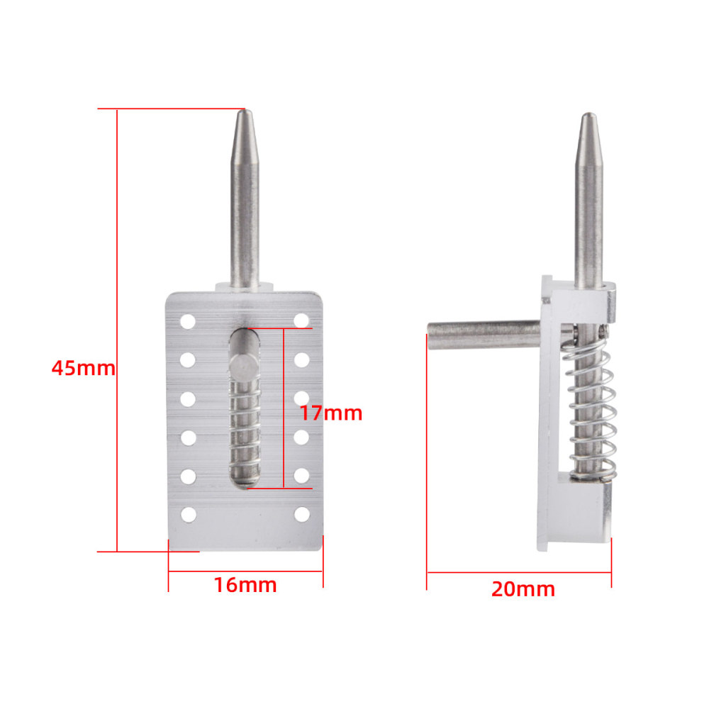 Aircraft Fuselage Accessories Aluminum Latches Silver