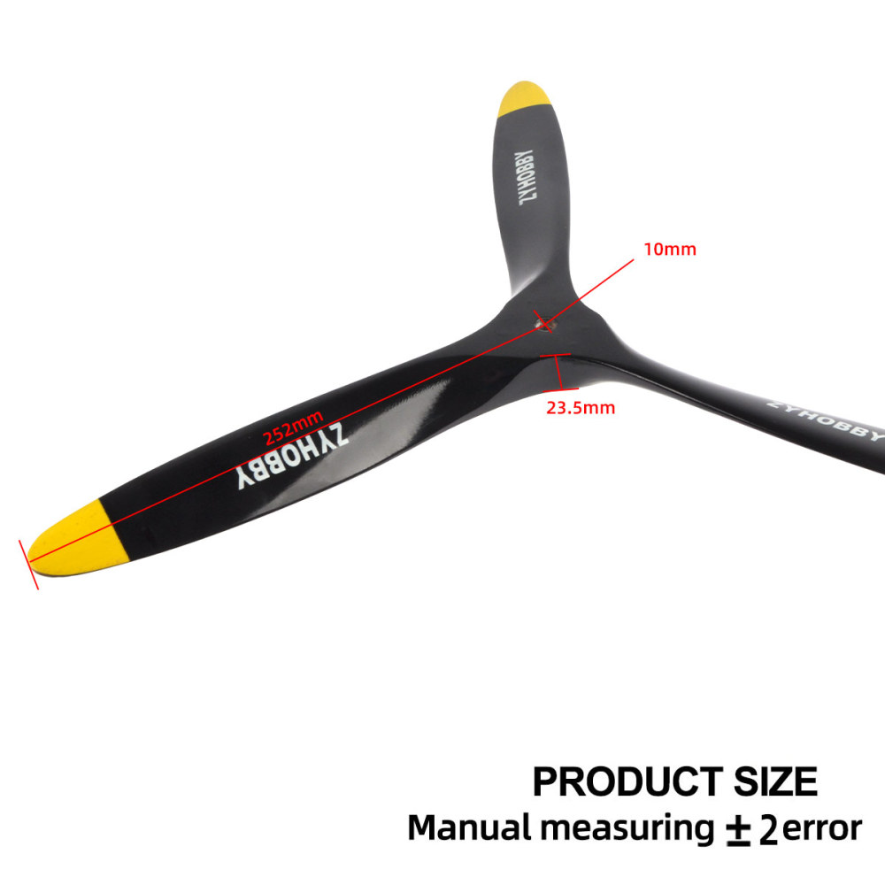 Wooden Propeller 20 inch 3-blade Beech Wooden Propeller Prop CCW For RC Gasoline Airplane Model