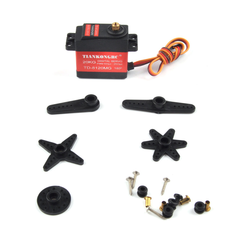 TD Digital Servo TD-8120MG-90 TD-8120MG-270 High Torque Metal Housing Double Ball Bearings