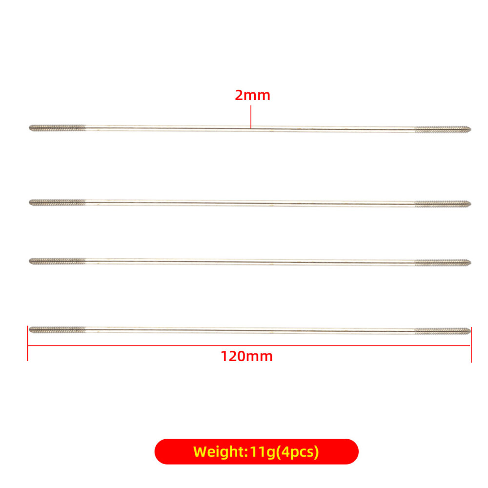 Push Rod Stainless Steel Push Rod Connecting Rods Thread Length 15mm 13 kinds for choose
