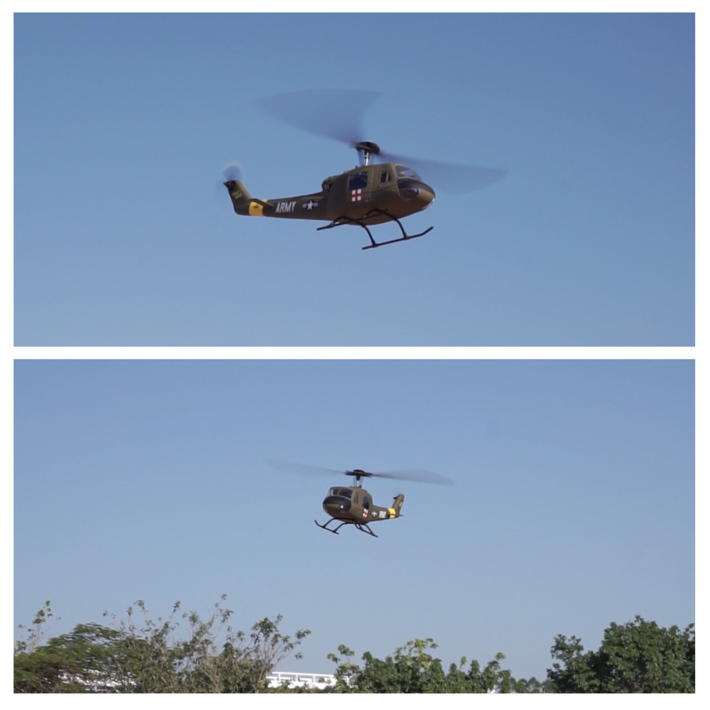 Roban 450size UH-1D Helicopter RC Helicopter GPS Mode X1 Flight Control System LED Lighting System RTF Version