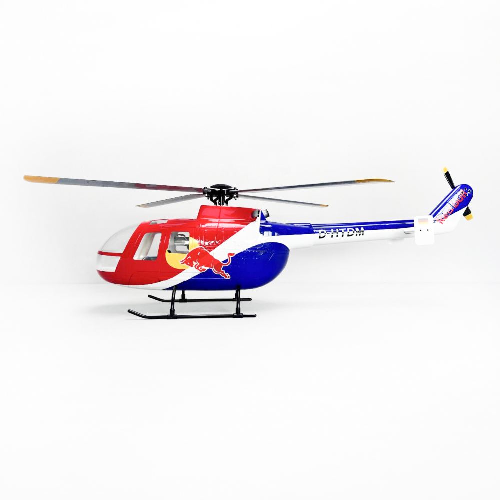 Roban 450size BO-105 Red Bull Heilcopter RC Heilcopter GPS Mode X2 Flight Control System LED Lighting System RTF Version