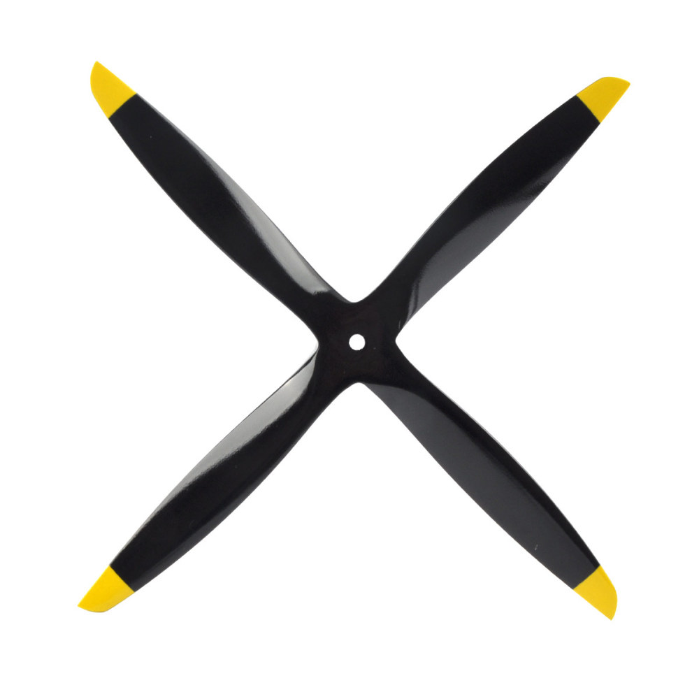 Propeller  Wooden Propeller 4 Blade Propeller CW for RC Airplane （12*5inch,Tractor）