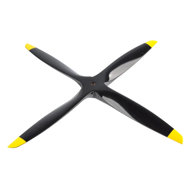 Propeller  Wooden Propeller 4 Blade Propeller CW for RC Airplane （12*5inch,Tractor）