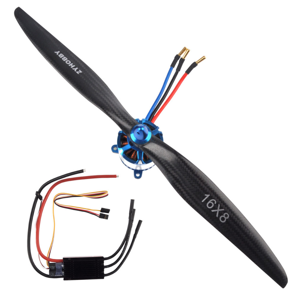 SUNNYSKY Fixed Wing Power Pack Power Motors Carbon Fiber Propeller High Strength Raw Materials Brushless Electronic Governor (Power Motors+Propeller+Electronic Governor)