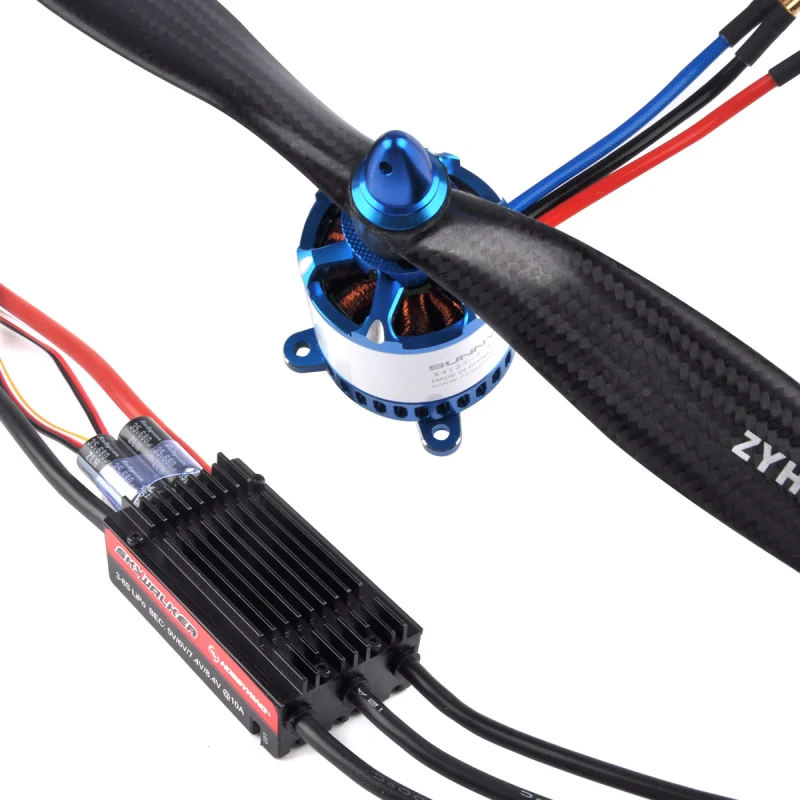 SUNNYSKY Fixed Wing Power Pack Power Motors Carbon Fiber Propeller High Strength Raw Materials Brushless Electronic Governor (Power Motors+Propeller+Electronic Governor)