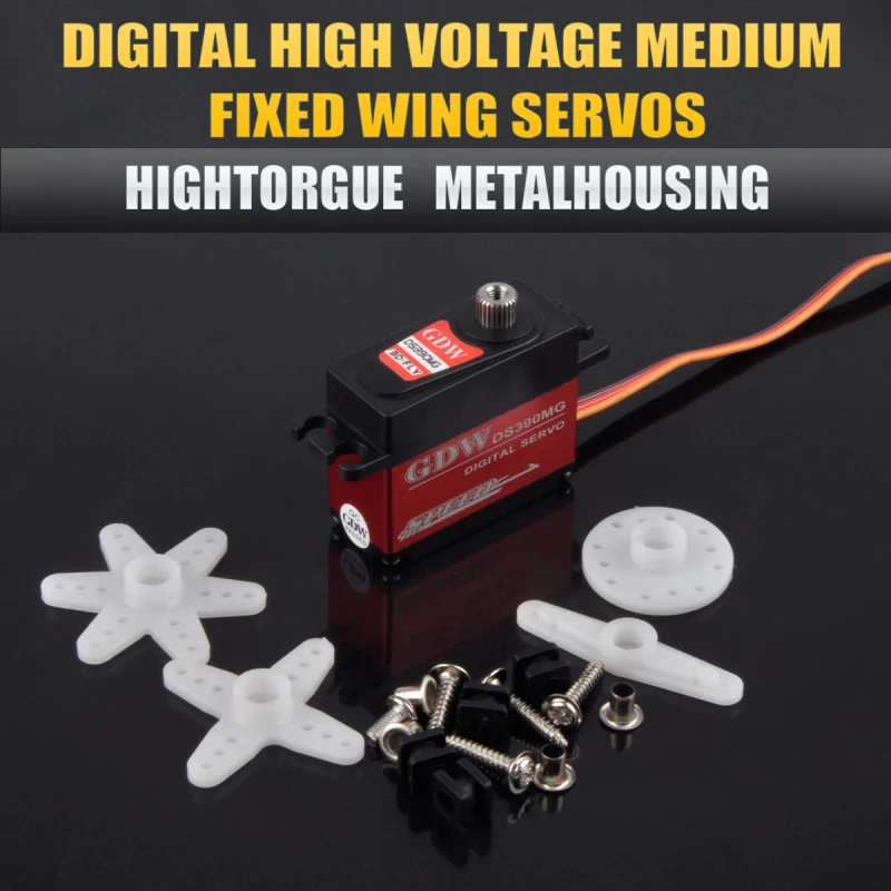 GDW Digital Servo Digital High Voltage Medium Fixed Wing Servos Hightorgue Metalhousing