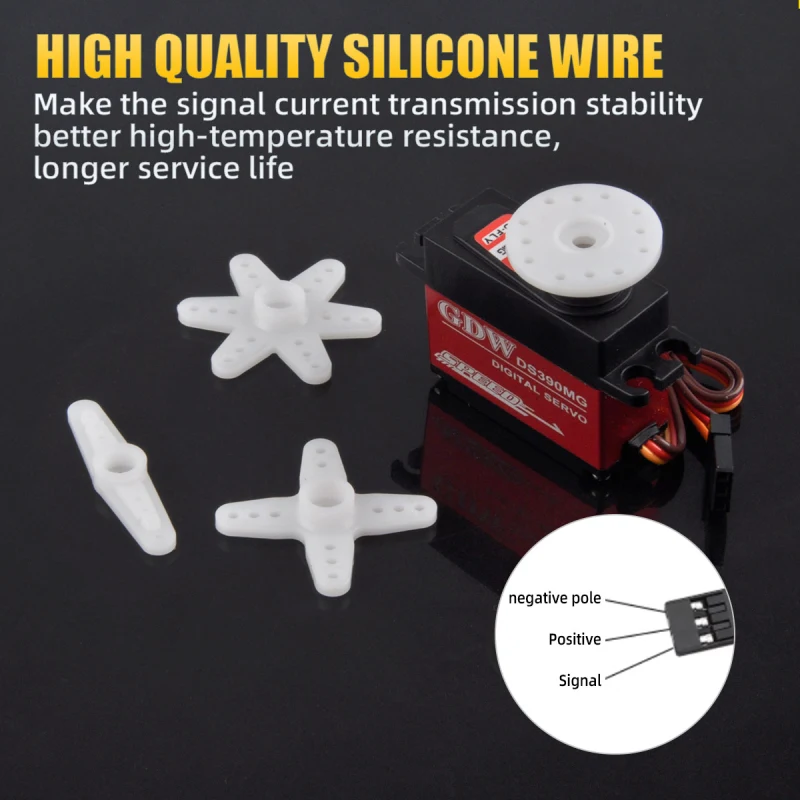 GDW Digital Servo Digital High Voltage Medium Fixed Wing Servos Hightorgue Metalhousing