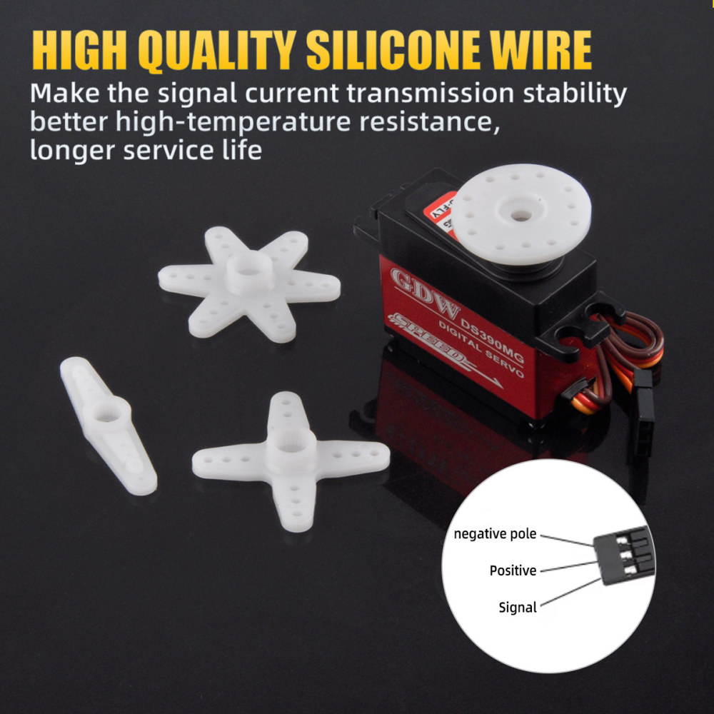 GDW Digital Servo Digital High Voltage Medium Fixed Wing Servos Hightorgue Metalhousing