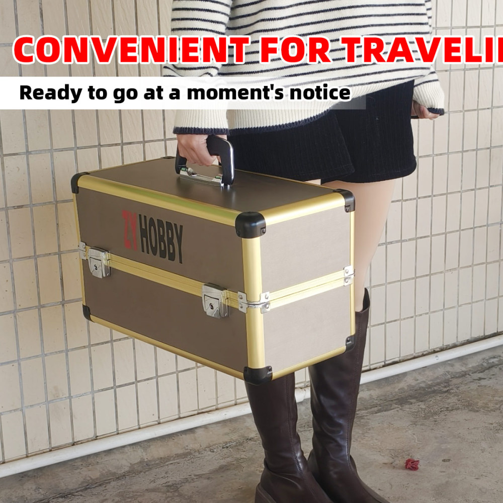 Advance Sale,Dual-control Aluminum Case  for Model Remote Control Rainproof Dustproof Avoid Bumping Convenient for Travelling