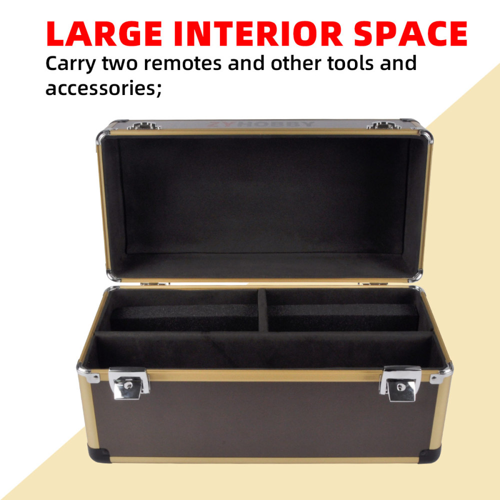 Advance Sale,Dual-control Aluminum Case  for Model Remote Control Rainproof Dustproof Avoid Bumping Convenient for Travelling