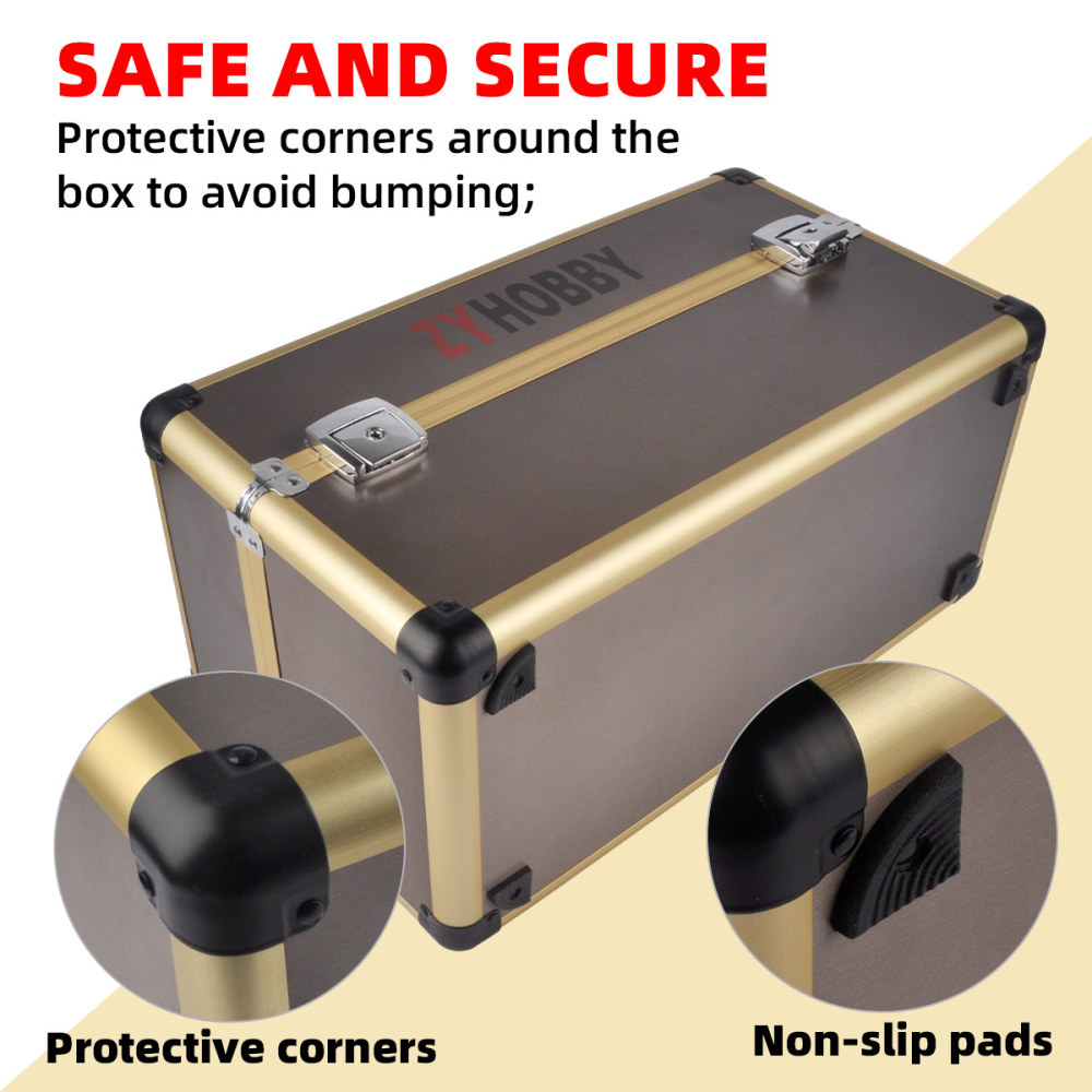 Advance Sale,Dual-control Aluminum Case  for Model Remote Control Rainproof Dustproof Avoid Bumping Convenient for Travelling