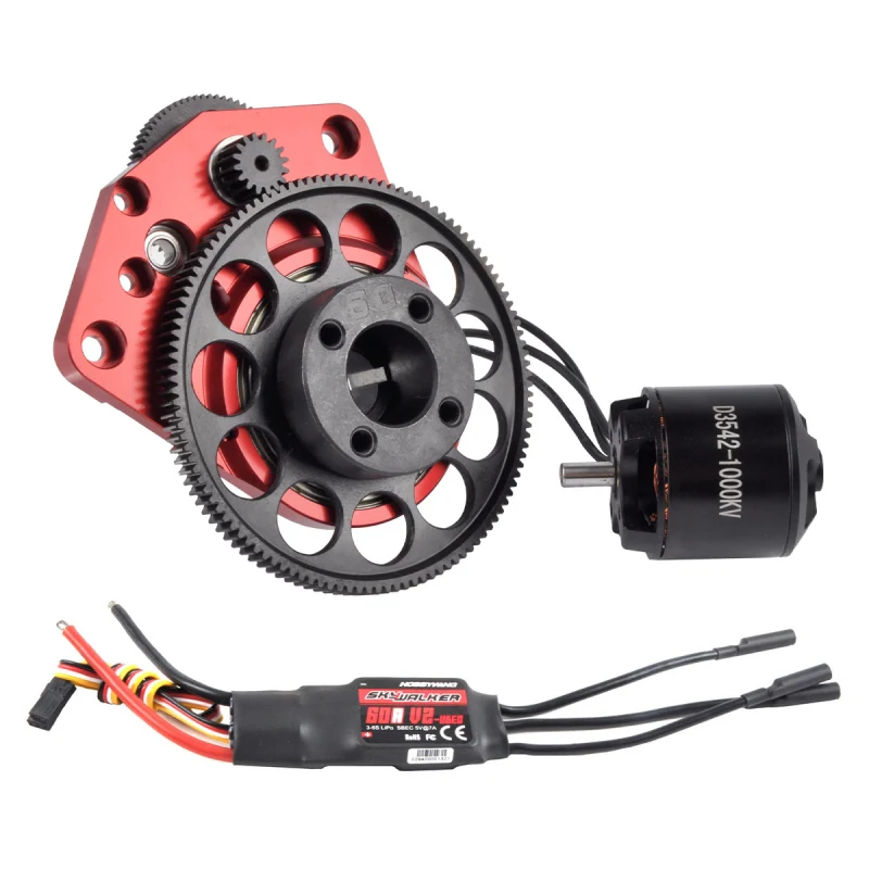 Electric Starter with Motor for DLE130CC DLE120CC DLE111CC DLE61CC DLE60CC Gasoline Engine RC Model Plane (Starter with Motor)