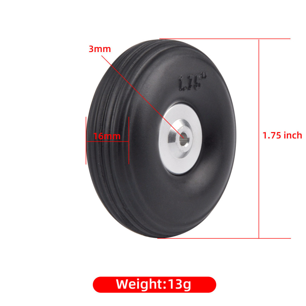 Gold Aluminum Alloy Hub Wheel for RC Airplane