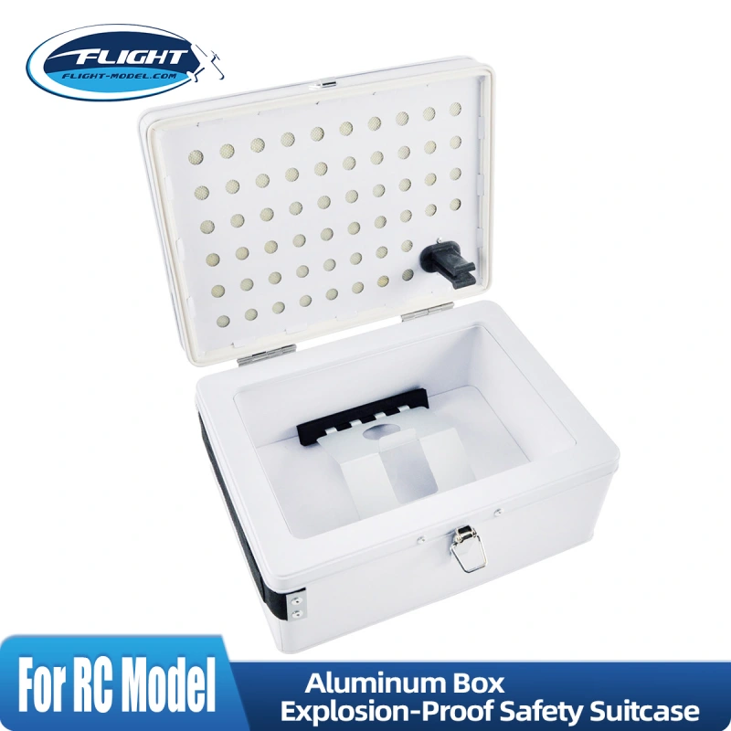 Fireproof Aluminum Box Explosion-Proof Lithium Battery Safety Suitcase for RC Aircraft Car FPV Drone