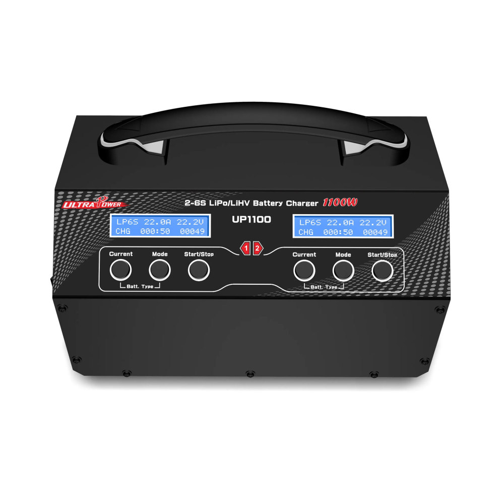 Ultra UP1100 Professional Dual Channels 2-6s Lipo Smart Charger LCD Display Easy to Use