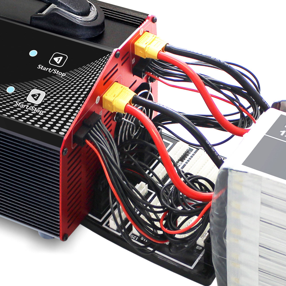 Ultra Power UP1200AC-PLUS Professional Dual Channels Smart Charger 6-12s Battery LCD Display Easy to Use For Big UAV Drones for Plant Protection Aircraft