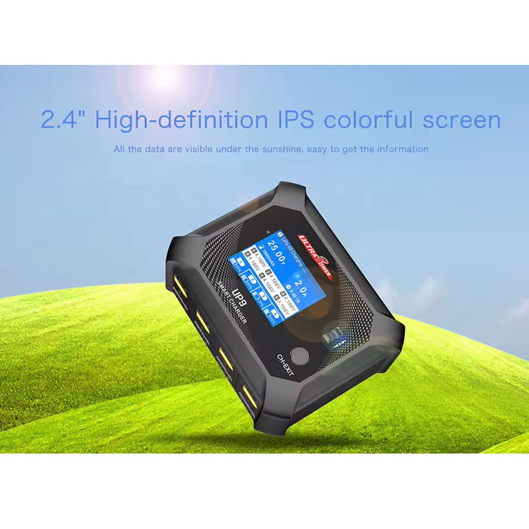 Ultra Power UP9 AC100W/DC200W Four Channels Smart Balance Charger Support 1-6S Lipo LiHV 4.45V Battery