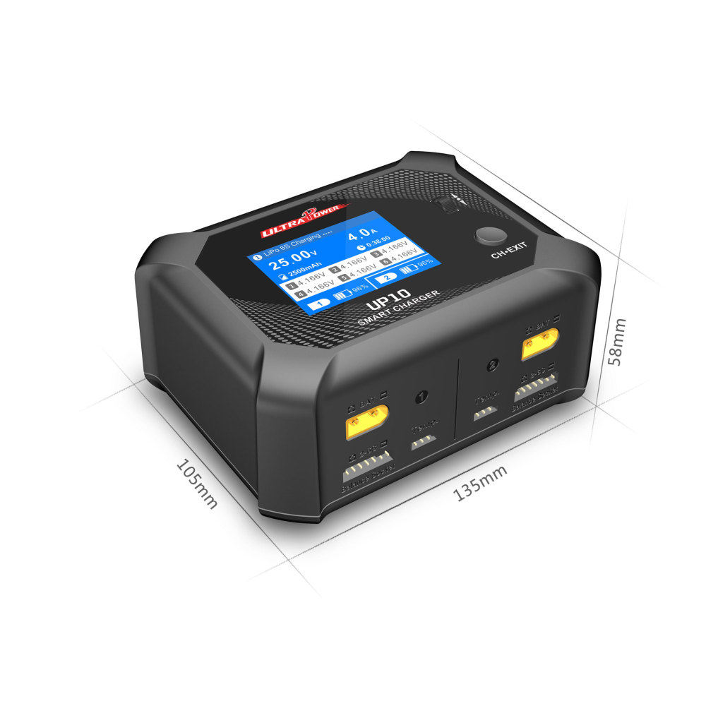 Ultra Power Smart Blance Changer AC/DC mode Dual channels  Higher Efficiency Safe Charger for RC Model