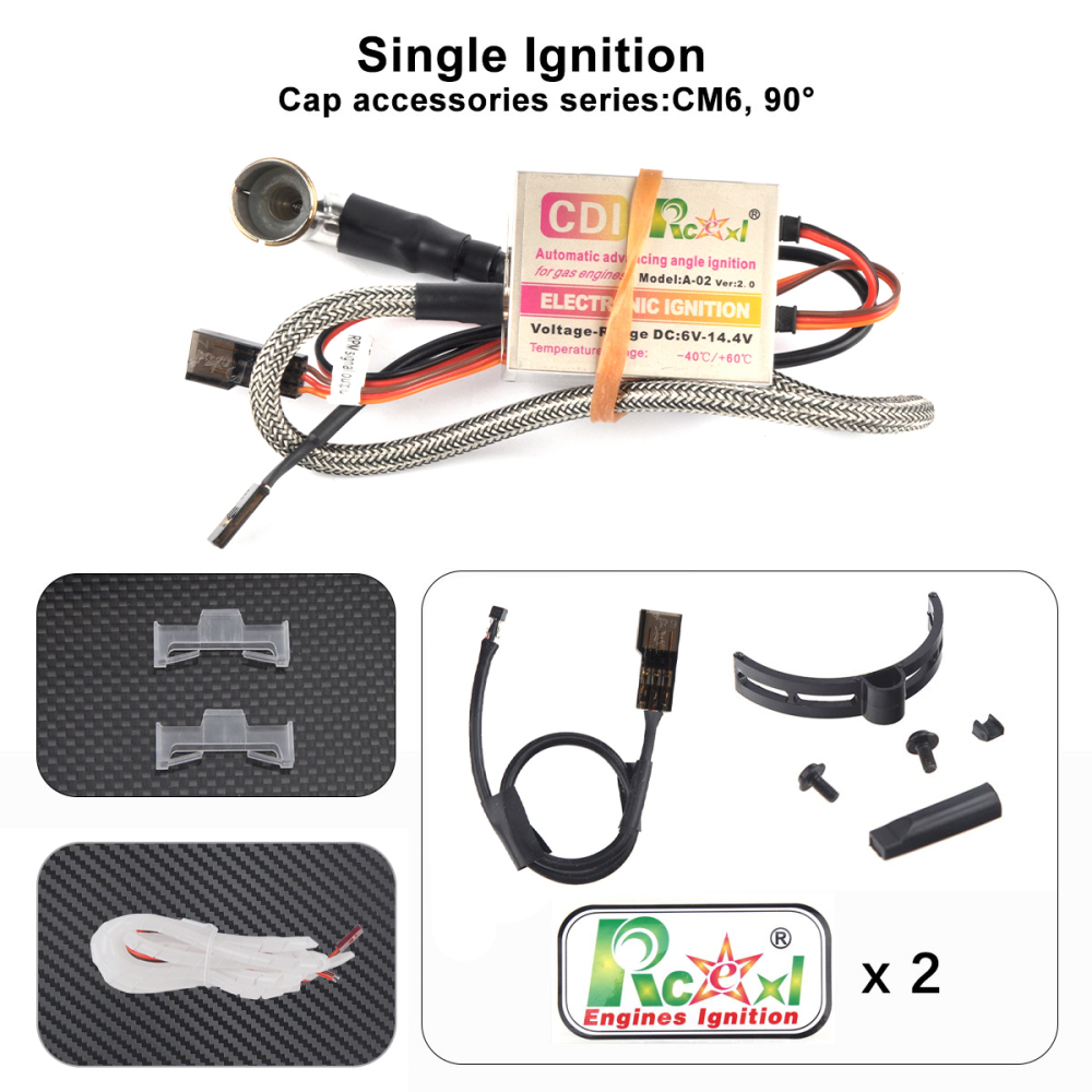 Rcexl Single CM6/ME8/BMR6 Ignition for DLE/DA Engine with Hall Sensor