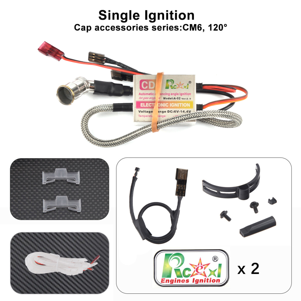 Rcexl Single CM6/ME8/BMR6 Ignition for DLE/DA Engine with Hall Sensor