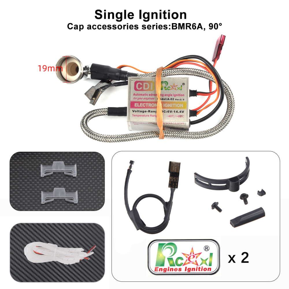 Rcexl Single CM6/ME8/BMR6 Ignition for DLE/DA Engine with Hall Sensor