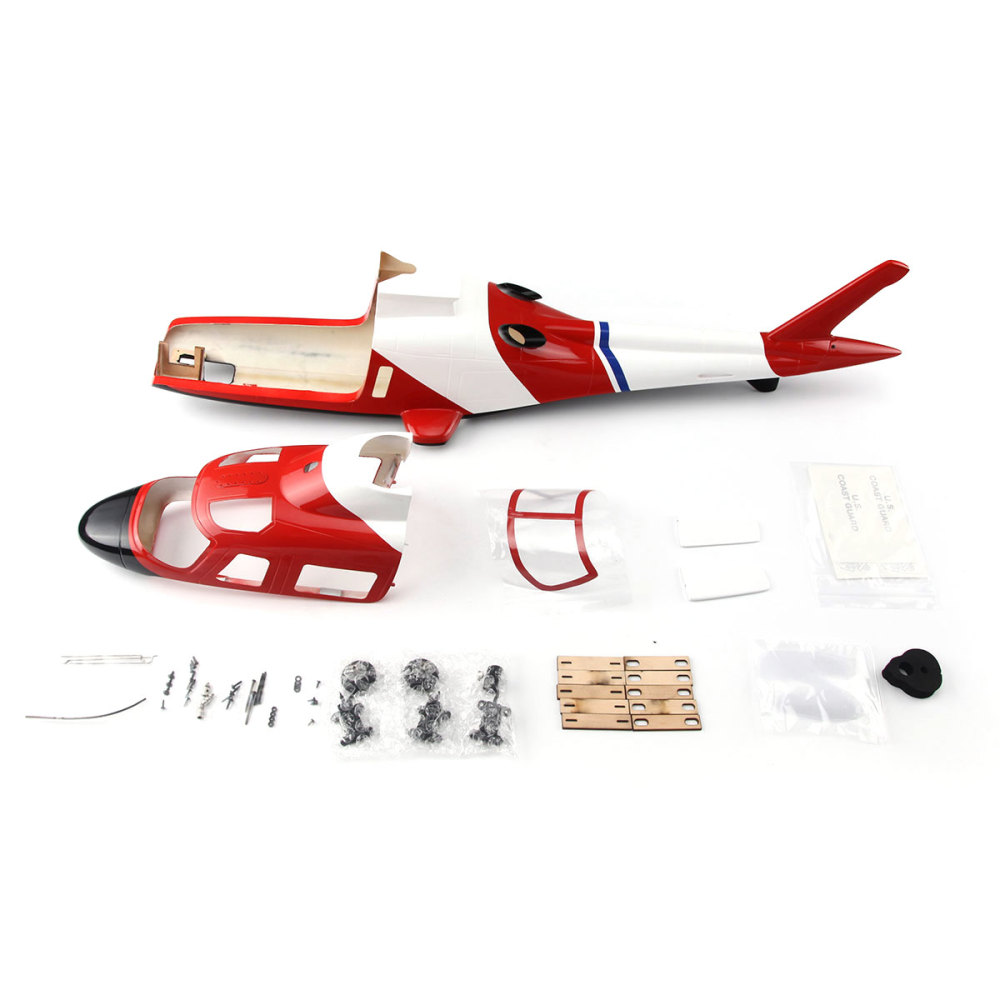 Roban Helicopter Fuselage 450 Size Pre-painted Fuselage A109 325mm for Rotor Blade Helicopter Alignment