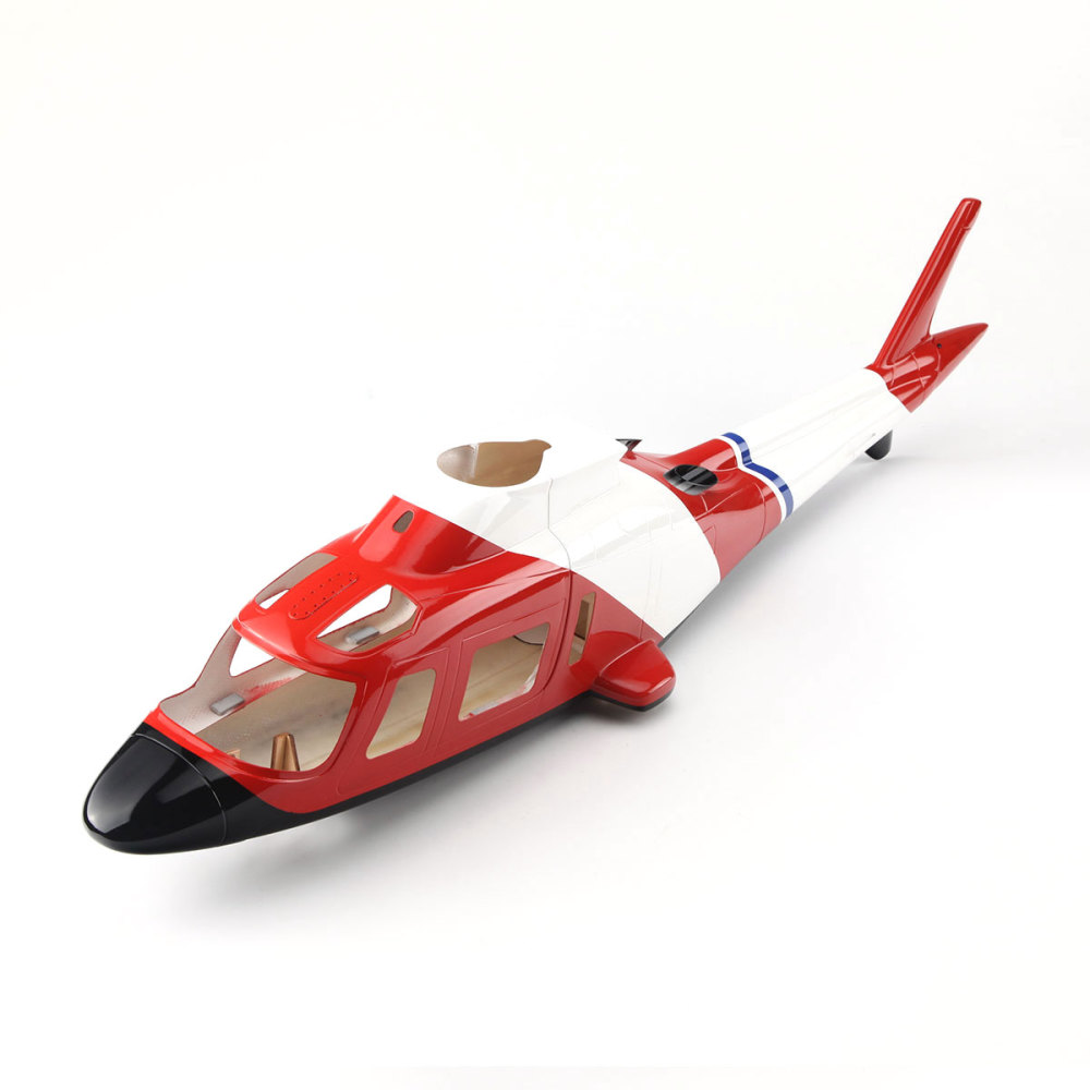 Roban Helicopter Fuselage 450 Size Pre-painted Fuselage A109 325mm for Rotor Blade Helicopter Alignment