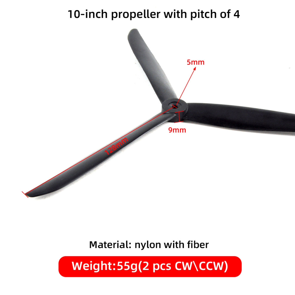 10 inch 7 inch propeller, nylon with fiber paddle, three-blade propeller, a variety of models to choose from