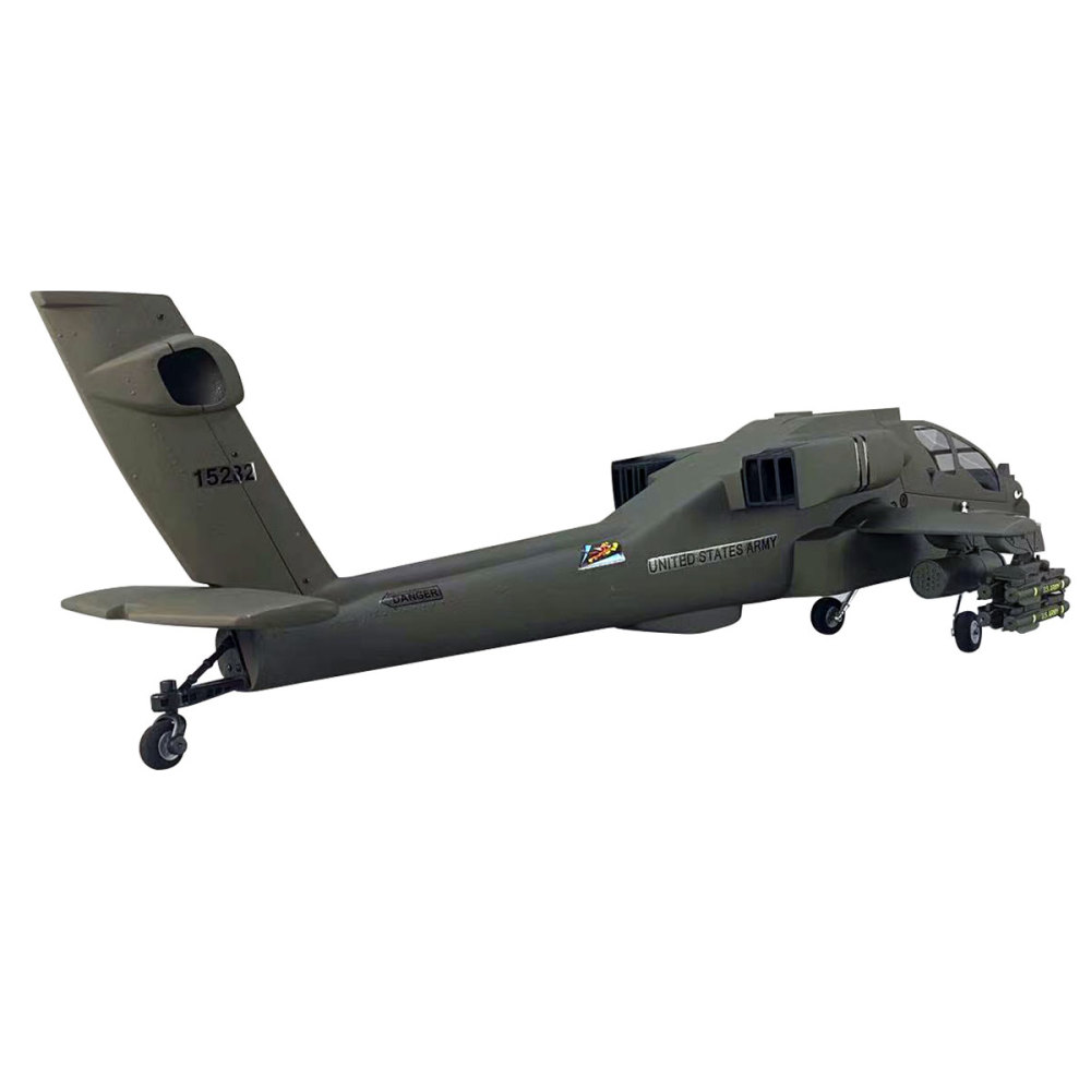 500 Military Drab AH-64 RC Helicopter Fuselage 500 Size Green Painting Apache