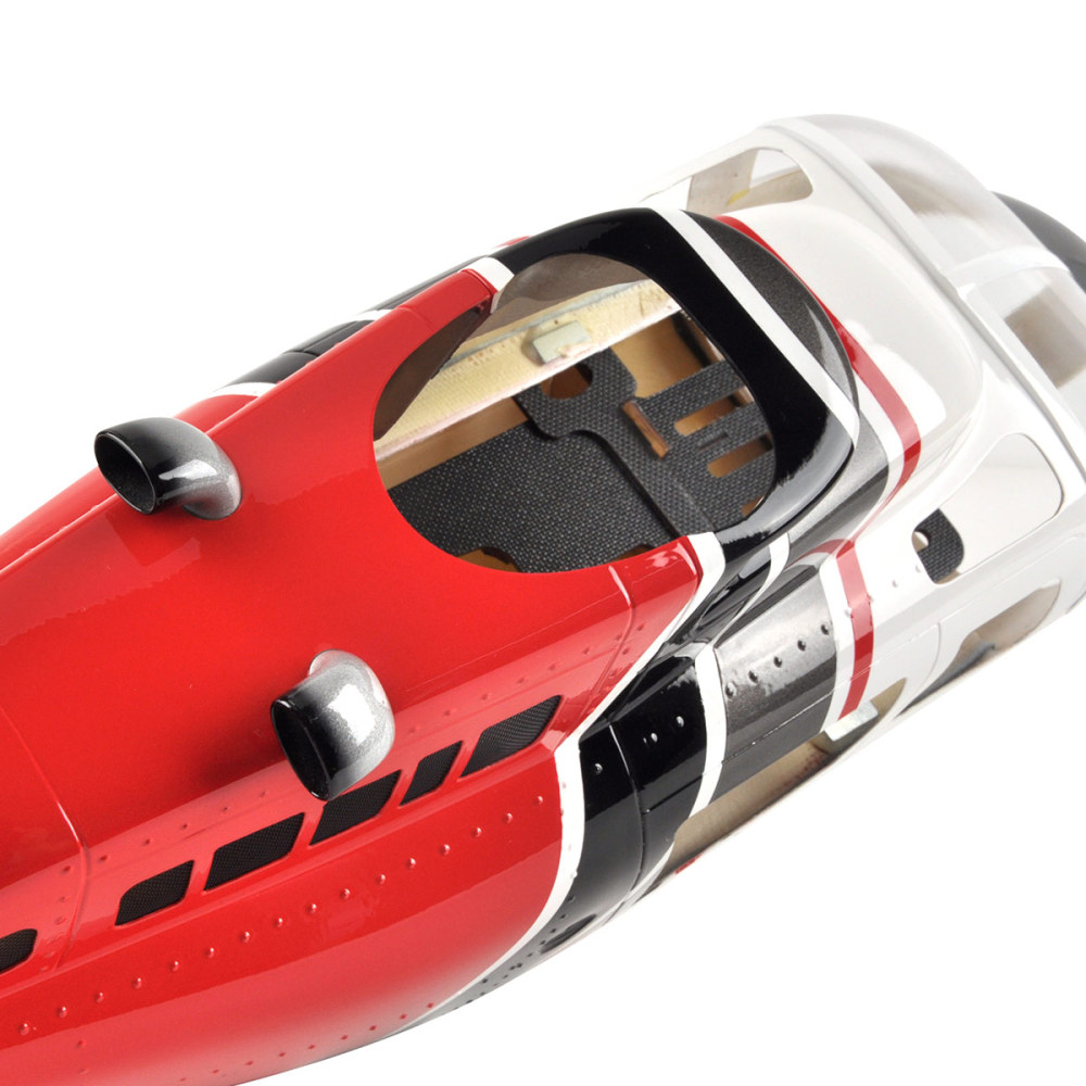 Roban 470 Size B206 Helicopter Fuselage RC Copter Glassfiber Case RC Model Pre-Painted Fuselage Red Black White