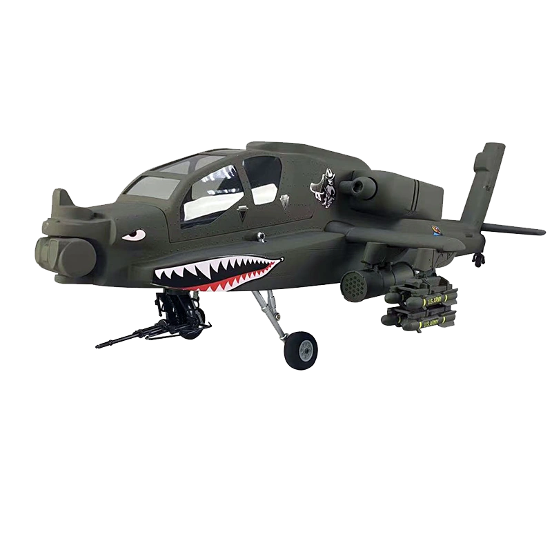 500 Military Drab AH-64 RC Helicopter Fuselage 500 Size Green