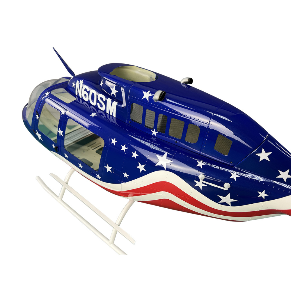 Roban 700 size B206 helicopter fuselage 700 size Bell 206 Star Model Rc Model