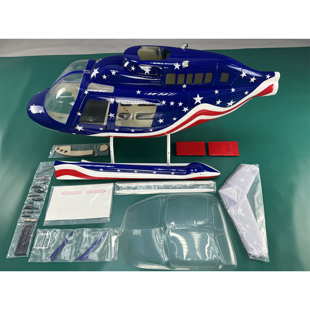 Roban 700 size B206 helicopter fuselage 700 size Bell 206 Star Model Rc Model