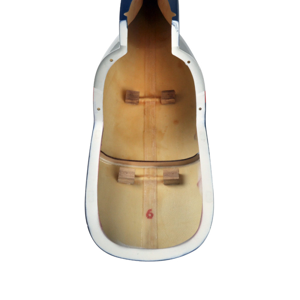 Roban helicopter fuselage 500 size AS350 Police Red Blue Silver pre-painted helicopter fuselage