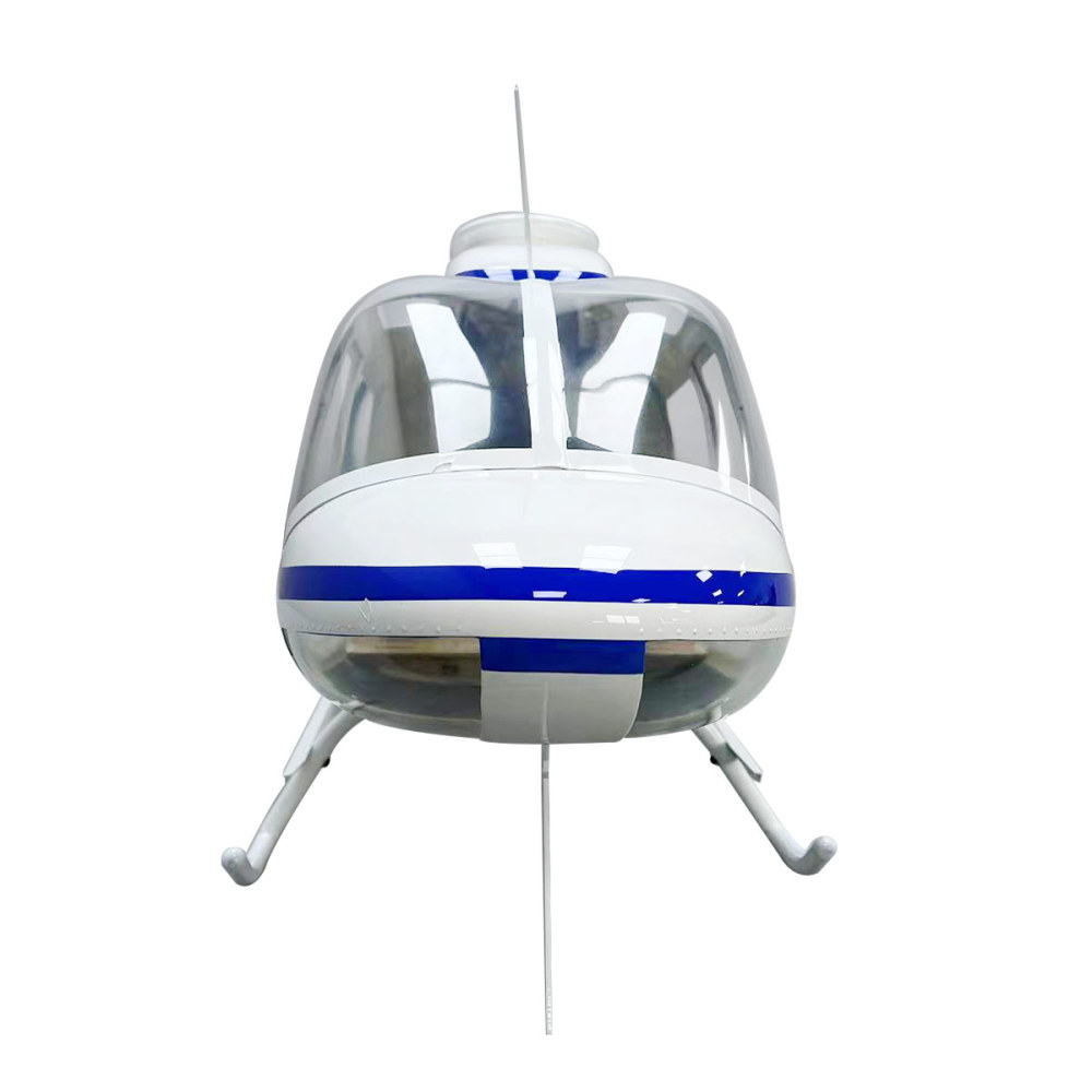 ROBAN 700 B206 Helicopter Fuselage 700 Bell 206 Blue and White Pre-painted
