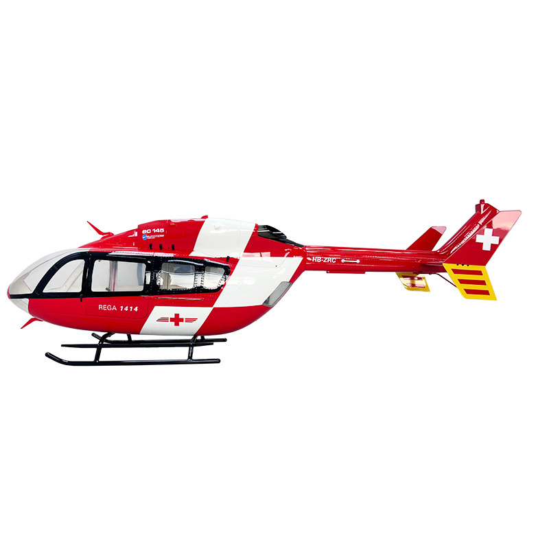 Roban 600 Size Helicopter Fuselage 600EC-145 Red and White Cross Pre-painted Helicopter Fuselage