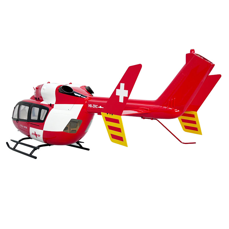 Roban 600 Size Helicopter Fuselage 600EC-145 Red and White Cross Pre-painted Helicopter Fuselage