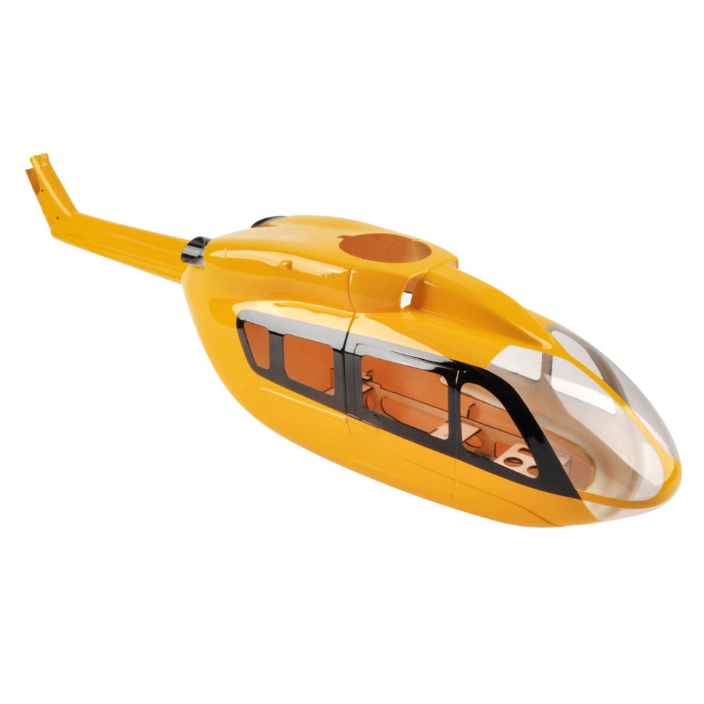 Roban 450 Size Helicopter Fuselage EC-145 Yellow Prepainted Helicopter Fuselage