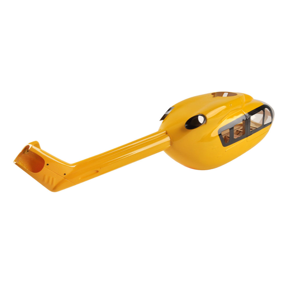Roban 450 Size Helicopter Fuselage EC-145 Yellow Prepainted Helicopter Fuselage